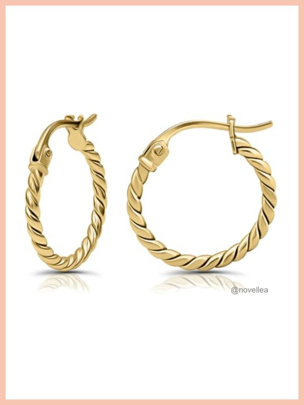 925 Sterling Silver Twist Rope Round Hoop Earrings 15MM to 35MM